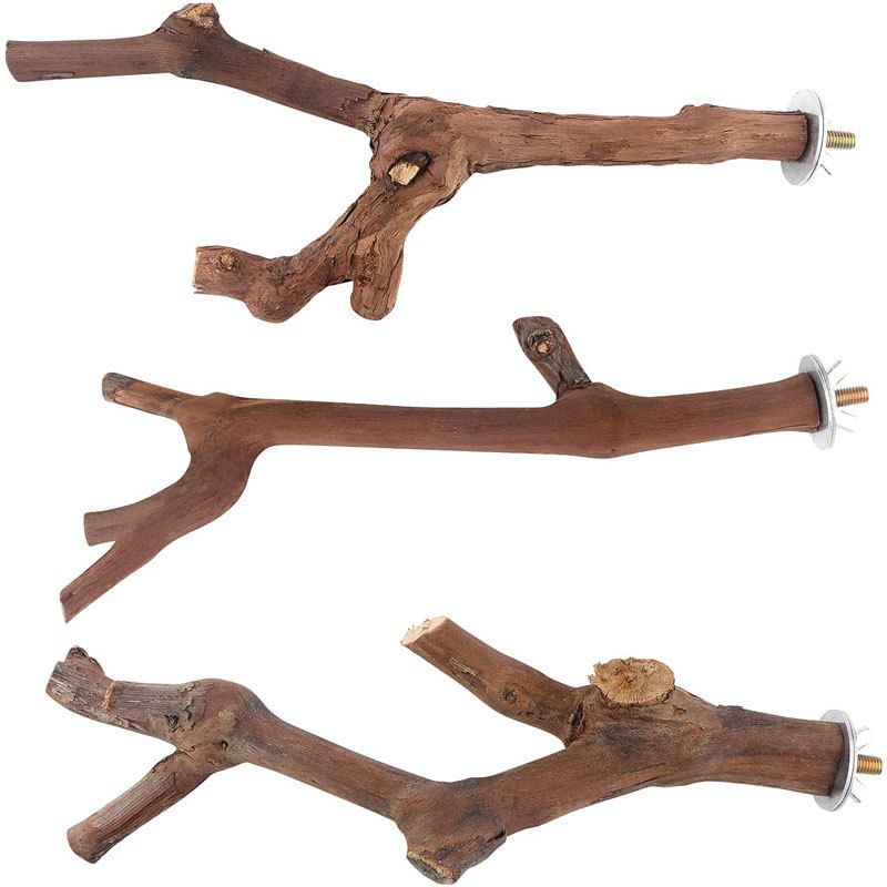 Parrot Supplies Grape Wood Stand Stick Stand Stick Bird