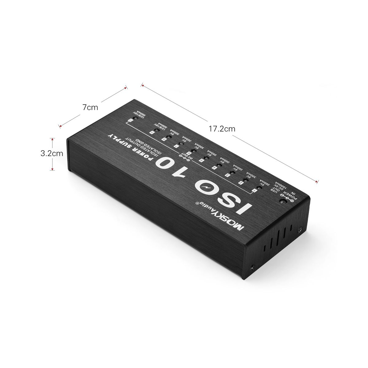 -10 Guitar Effect Pedal Power Supply 10 Isolated DC Output