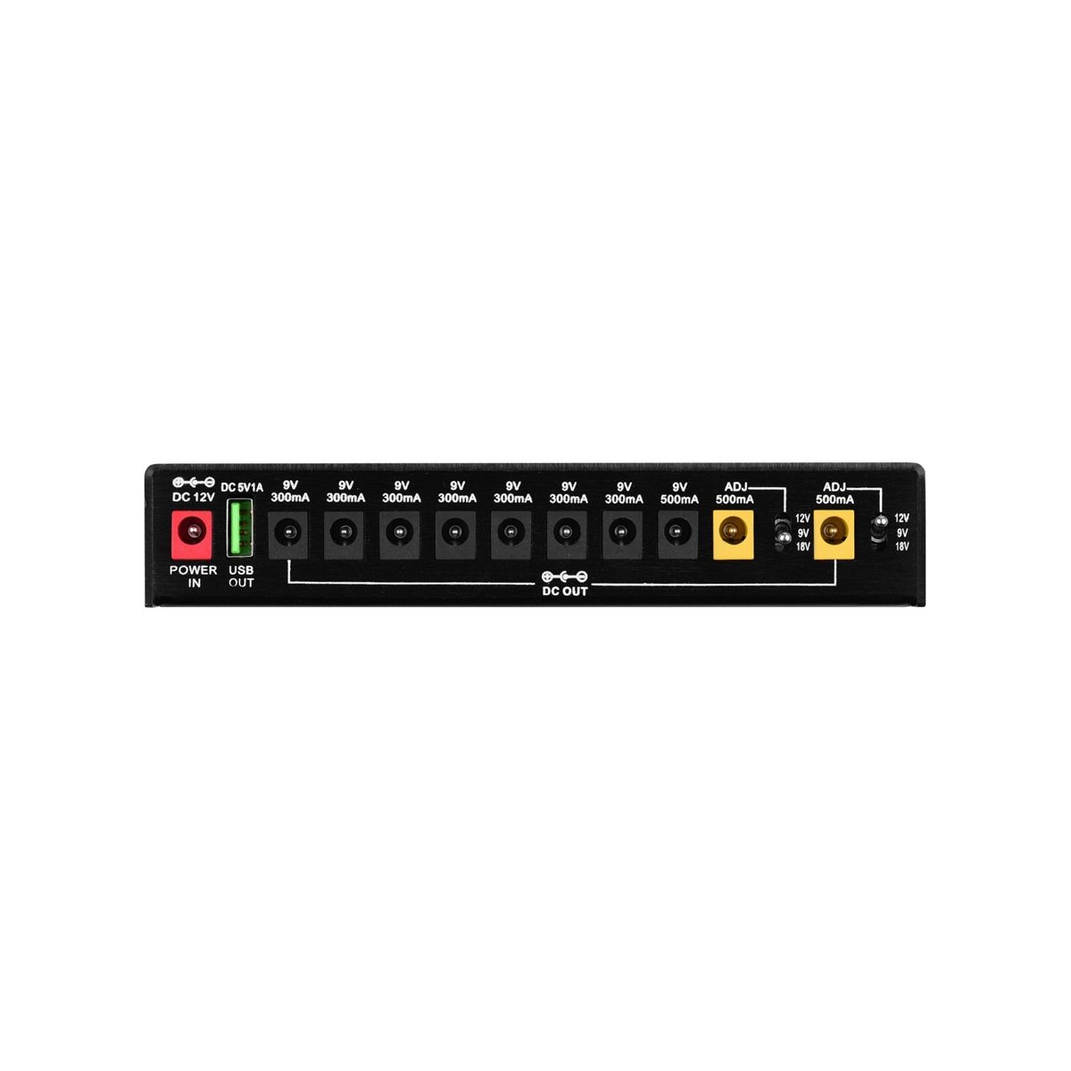 -10 Guitar Effect Pedal Power Supply 10 Isolated DC Output