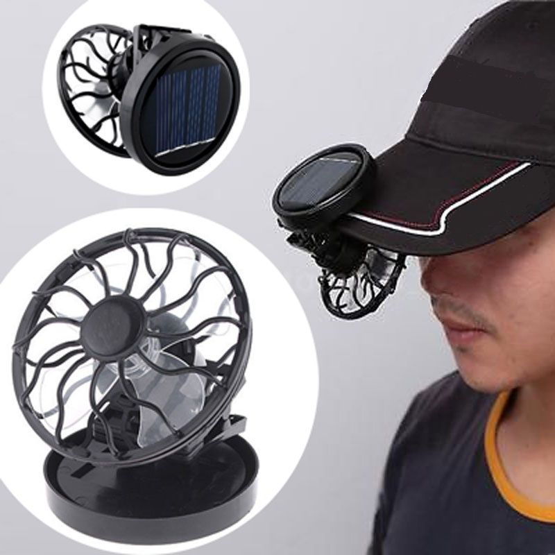 Mini Portable Fans Solar Fan Home Garden Clip Cell Fan Home