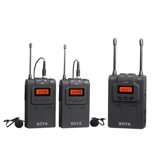 Pro Wireless Lavalier Microphone System For Canon Nikon Sony DSLR Cameras