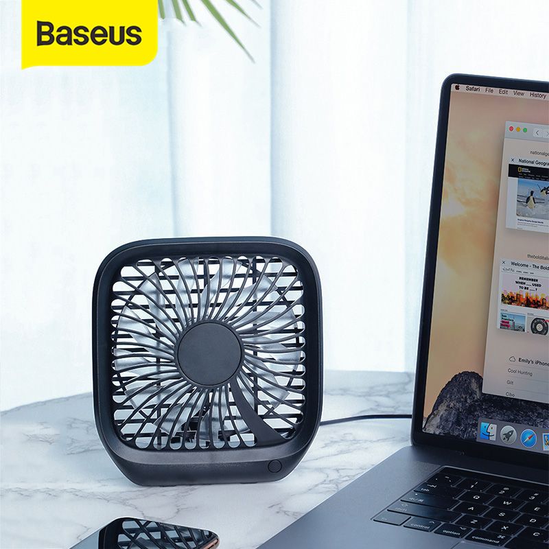 Baseus Foldable Mini USB Fans Car Back Seat Cooler Fan