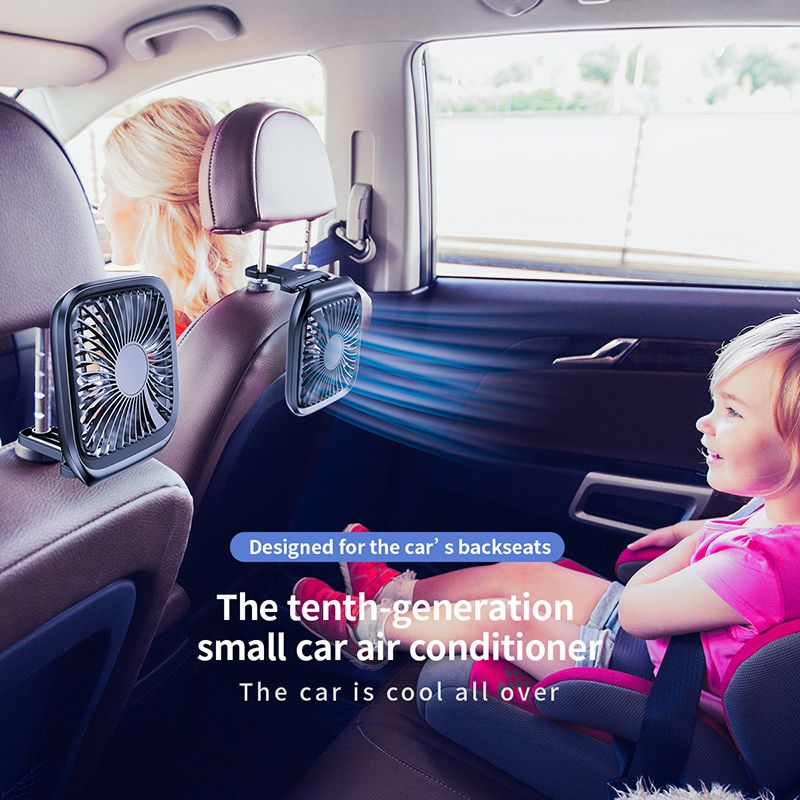 Baseus Foldable Mini USB Fans Car Back Seat Cooler Fan