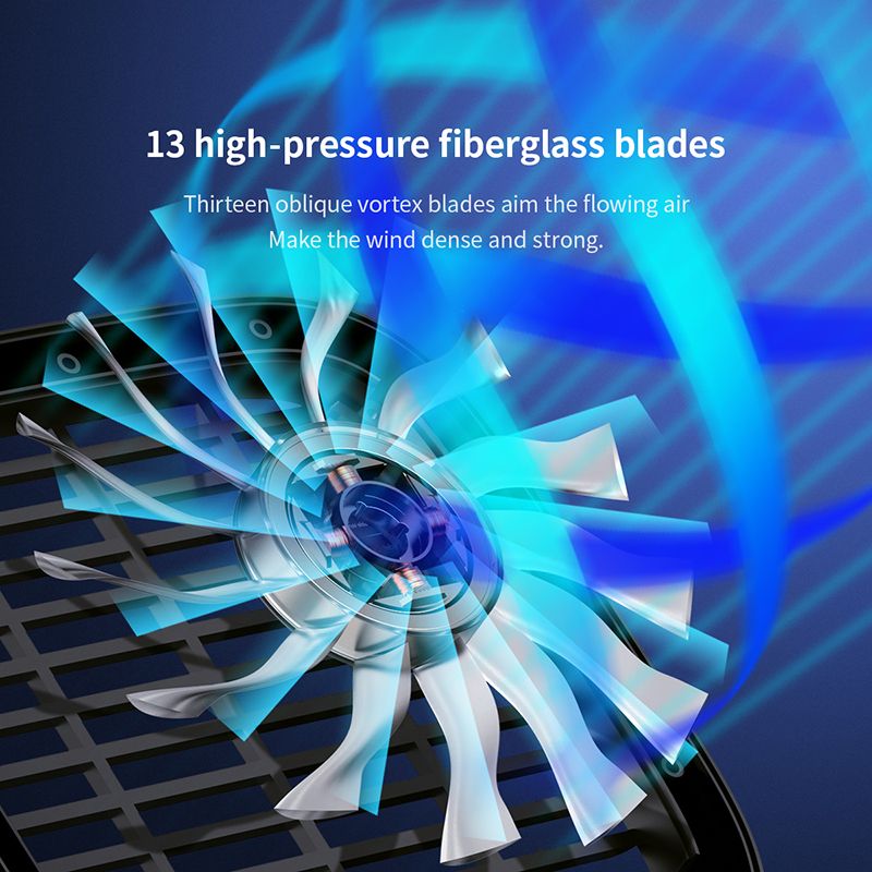 Baseus Foldable Mini USB Fans Car Back Seat Cooler Fan