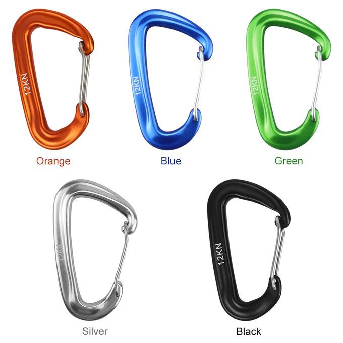 6 PCS Carabiner 12KN Heavy Duty Carabiner Clips For-