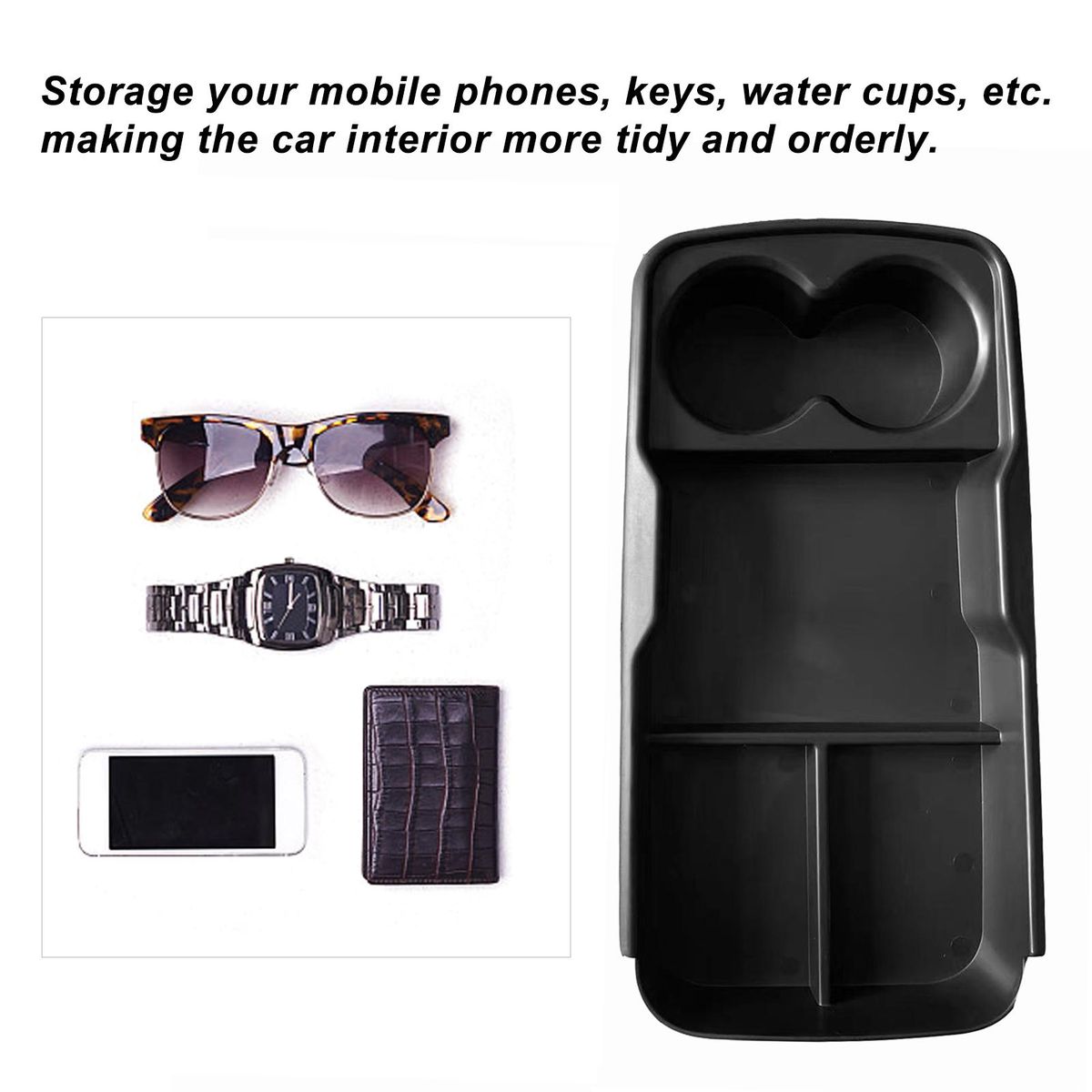 Lower Center Console Organizer Tray Replacement for Kia EV6 2022 2023 Accessories