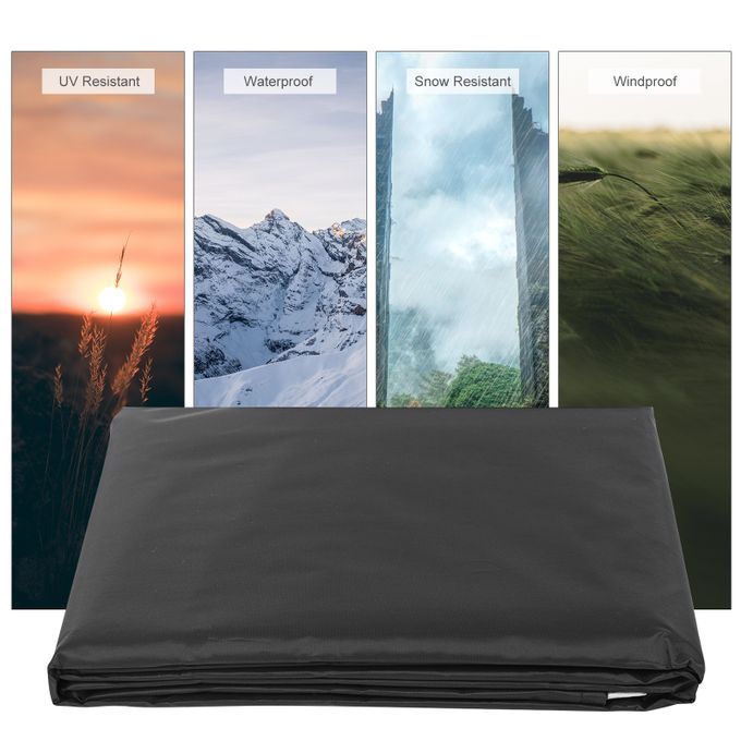 Patio Zipper Cover Waterproof UV-Resistant Covers Fits