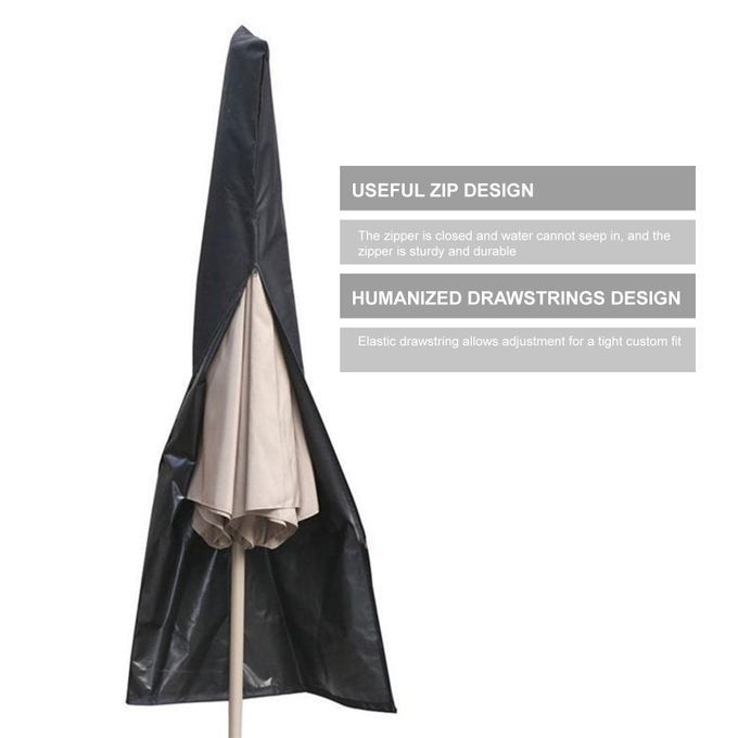 Patio Zipper Cover Waterproof UV-Resistant Covers Fits