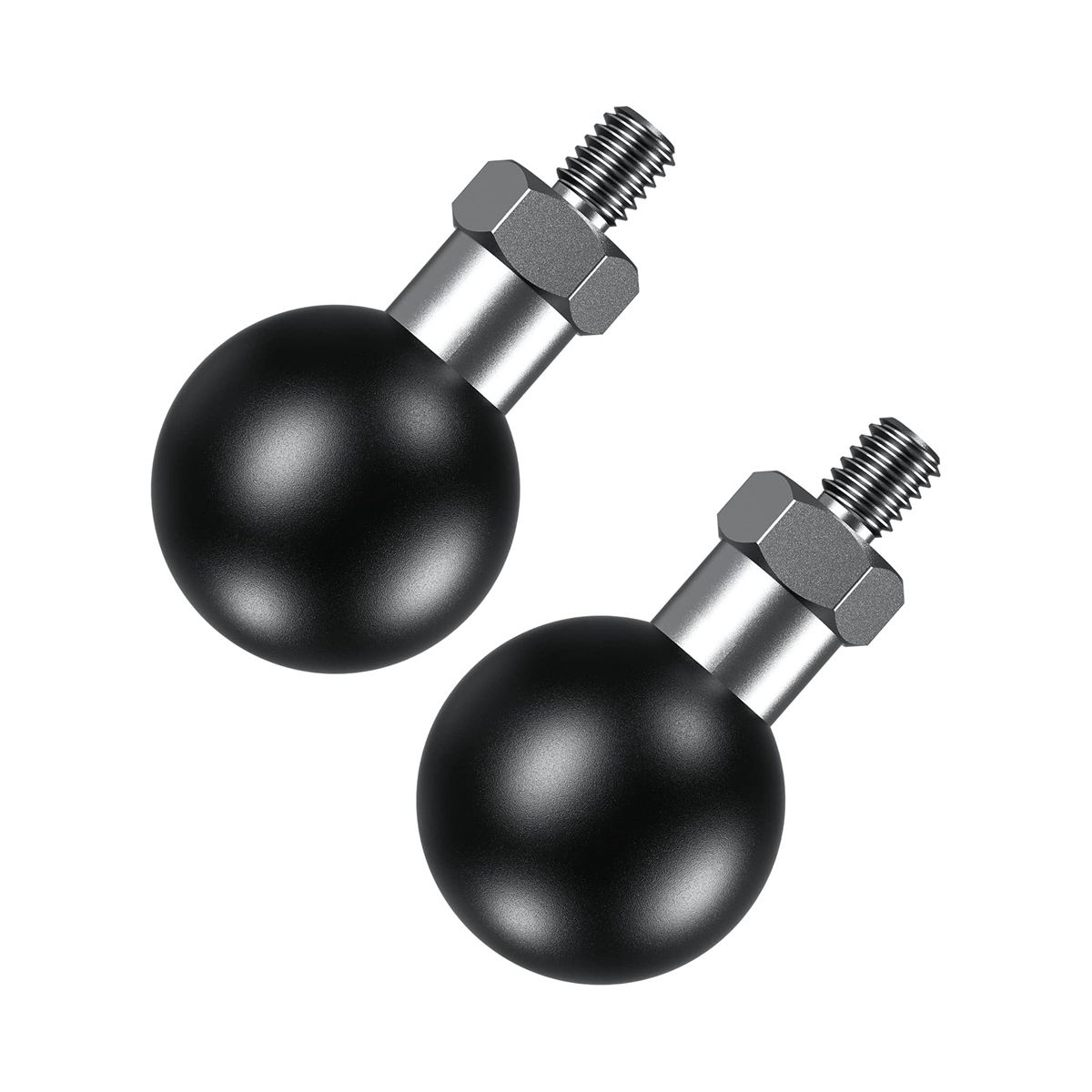 1Inch Ball Adapter with M6 x 1.0 Threaded Post Compatible for B Size 1 Inch Ball Double Socket Arm