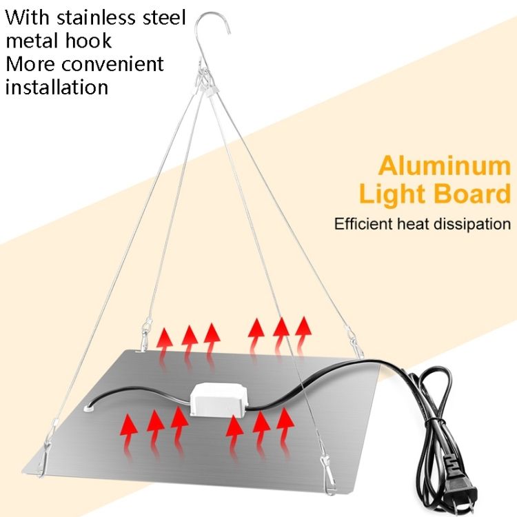 LED Plant Growth Light D2 25W 81 Beads US Plug