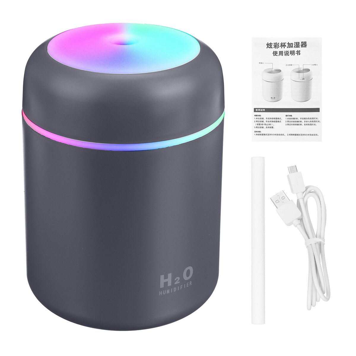 300ML Air Diffuser Aroma Oil Humidifier LED Night Light Up Home Relax Defuser Blue