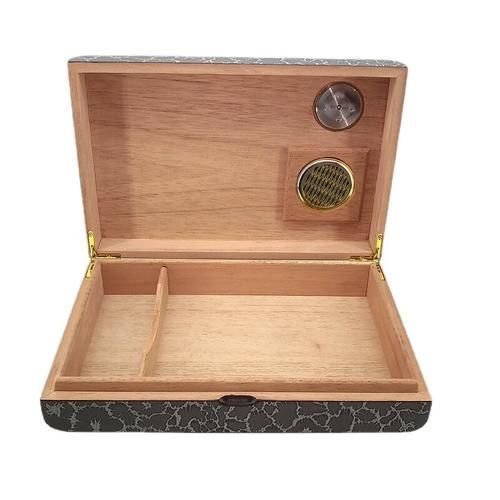 Portable Travel Cigar Case With Humidifier Hygrometer Cedar Wood Cigar Humidor Box Fit 10 20 Cigars Smoker Gift