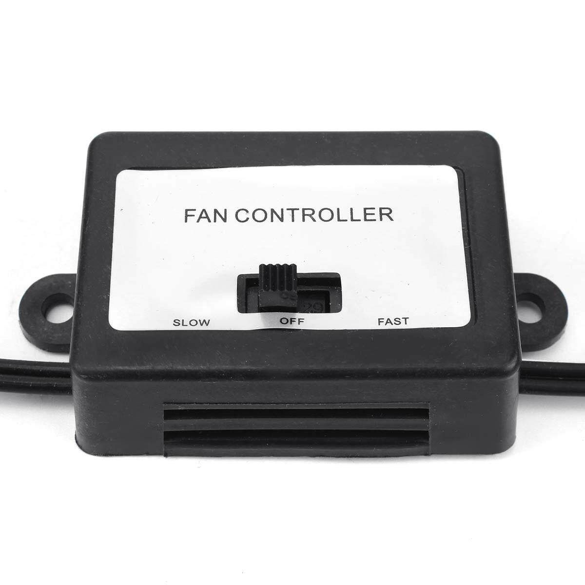 6" 12V CLIP ON CAR OSCILLATING FAN 2M CABLE SPEED CONTROLLER TRUCK VAN COOLING