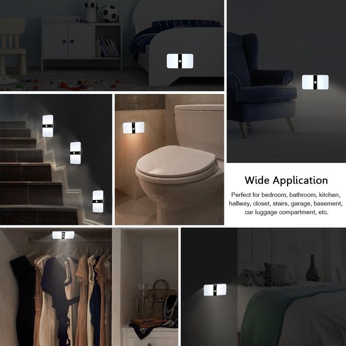 Battery Operated LED Motion Sensor Night Light Cordless