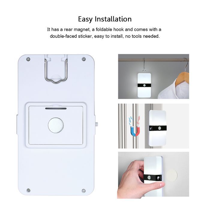 Battery Operated LED Motion Sensor Night Light Cordless