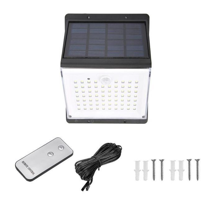 Solar Light  Motion Sensor Lamp 10W 88 LED Wall  Waterproof