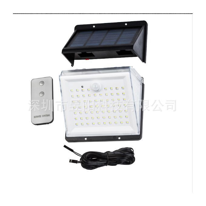 Solar Light  Motion Sensor Lamp 10W 88 LED Wall  Waterproof