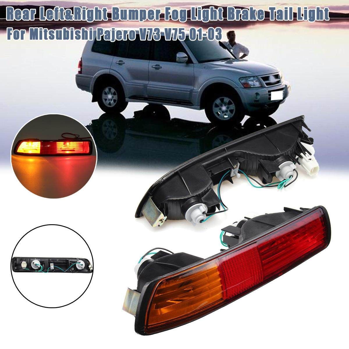 Pair Rear Bumper Tail Brake Light Assembly For Mitsubishi Pajero V73 V75 01-03