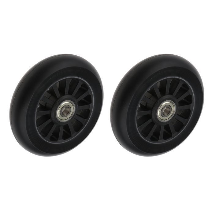 2pcs PU Scooter Wheels Speed Skates Trolley Wheels Replacement Black