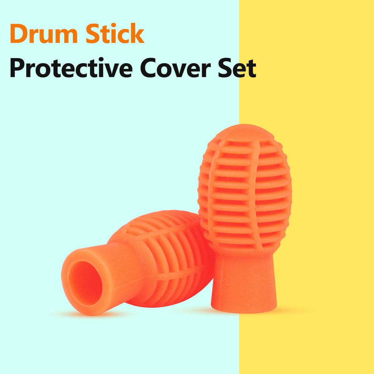 Drum Stick Protective Cover Set Silicone Mallet Protectors