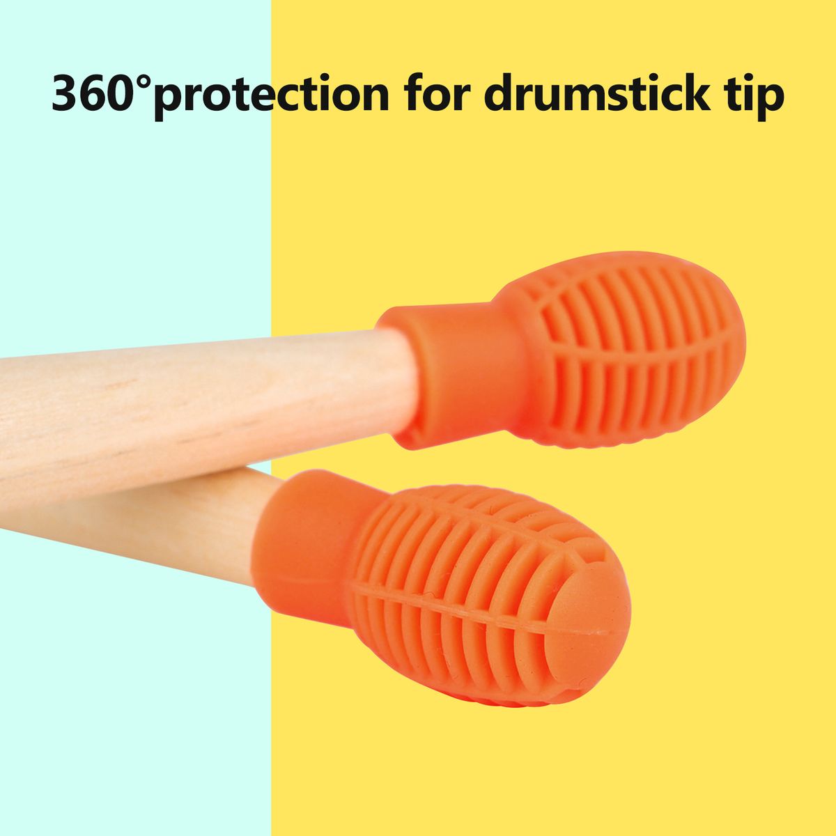 Drum Stick Protective Cover Set Silicone Mallet Protectors