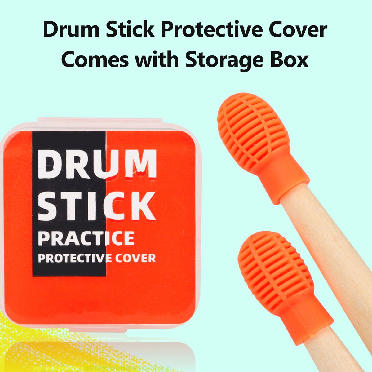 Drum Stick Protective Cover Set Silicone Mallet Protectors