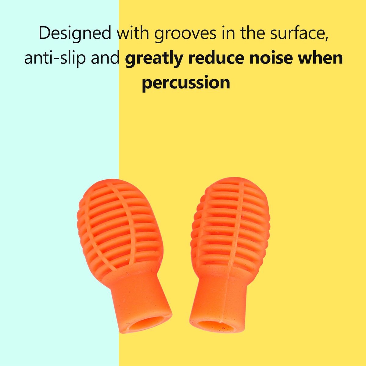 Drum Stick Protective Cover Set Silicone Mallet Protectors