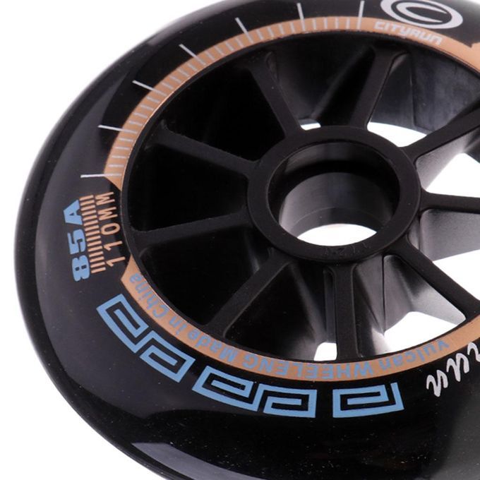 Speed Skating Wheels Outdoor Indoor Inline Skate Wheels 110mm Black