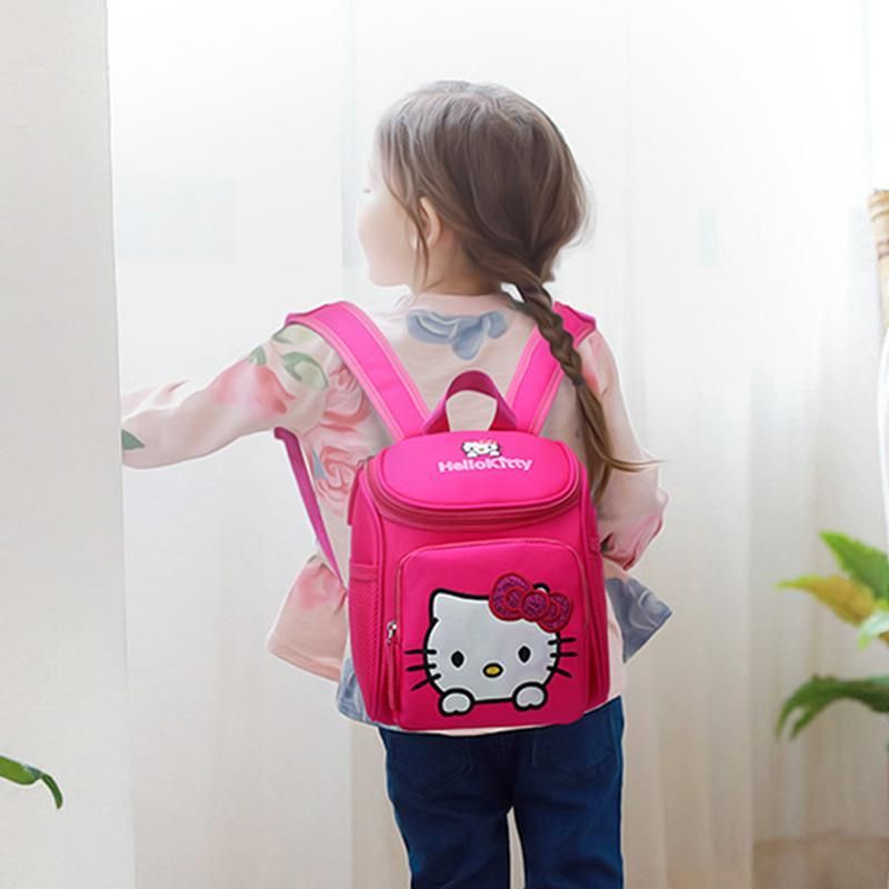 3-6 Years Children Girls Kindergarten Backpack Cartoon Kitty School Bag