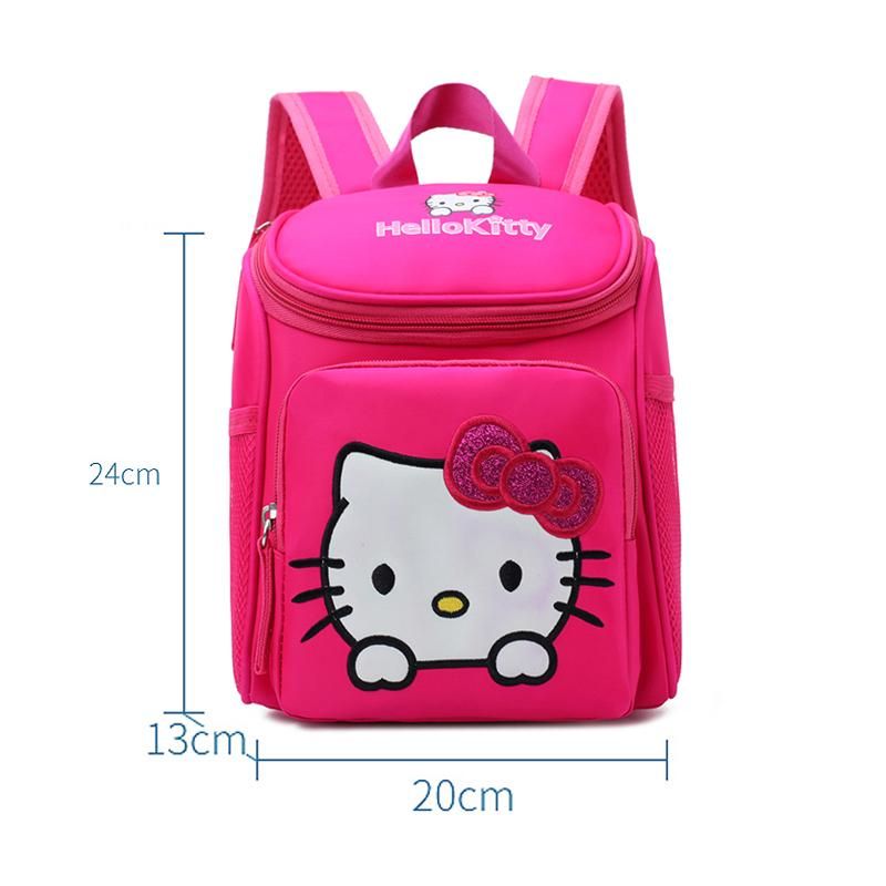 3-6 Years Children Girls Kindergarten Backpack Cartoon Kitty School Bag