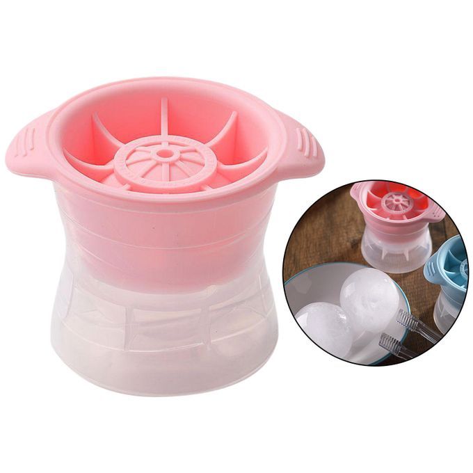 Ice Ball Mold Stackable   Soda Drinking Sphere Ice Cube Mould Pink