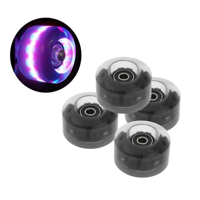 4 Pack Quad Roller Skate Wheels With Bearings For Double Row PGB