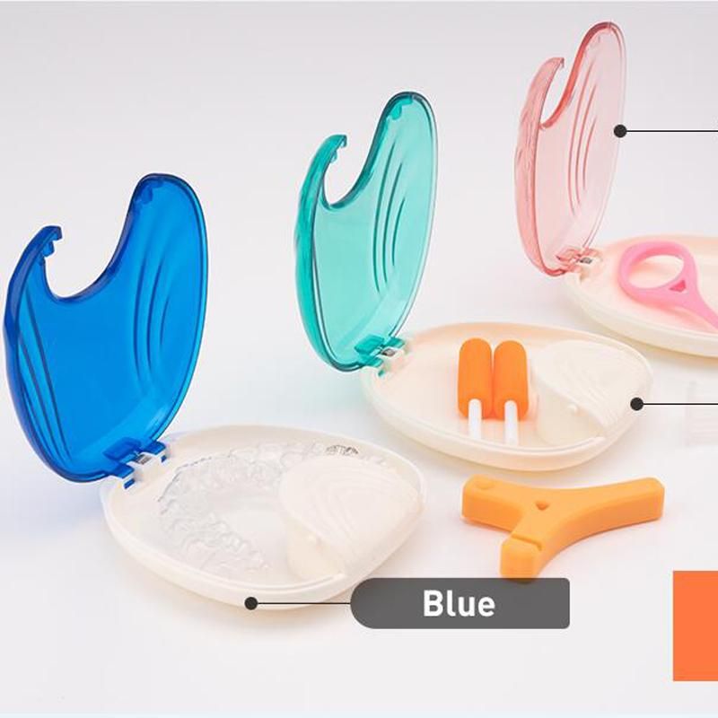Y-kelin Press-to-Open Orthodontic Retainer Case Aligners Holder Container Partial Denture Box Compact and Easy To Carry & Store
