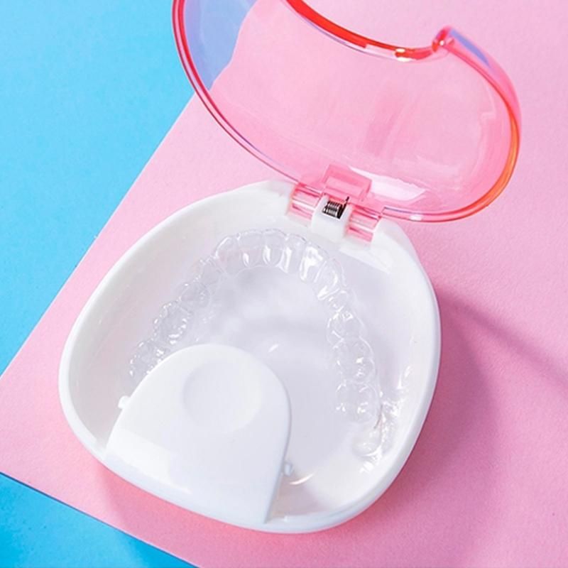 Y-kelin Press-to-Open Orthodontic Retainer Case Aligners Holder Container Partial Denture Box Compact and Easy To Carry & Store