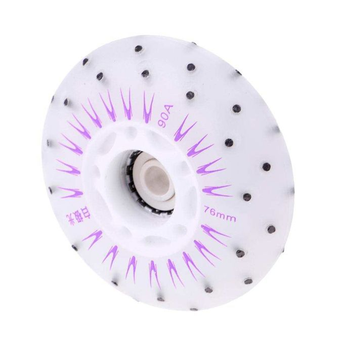 4pcs Outdoor Inline Roller Skates Wheels Light Speed 76mm Multicolour