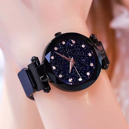 Starry Sky Magnetic Wristwatch - Black