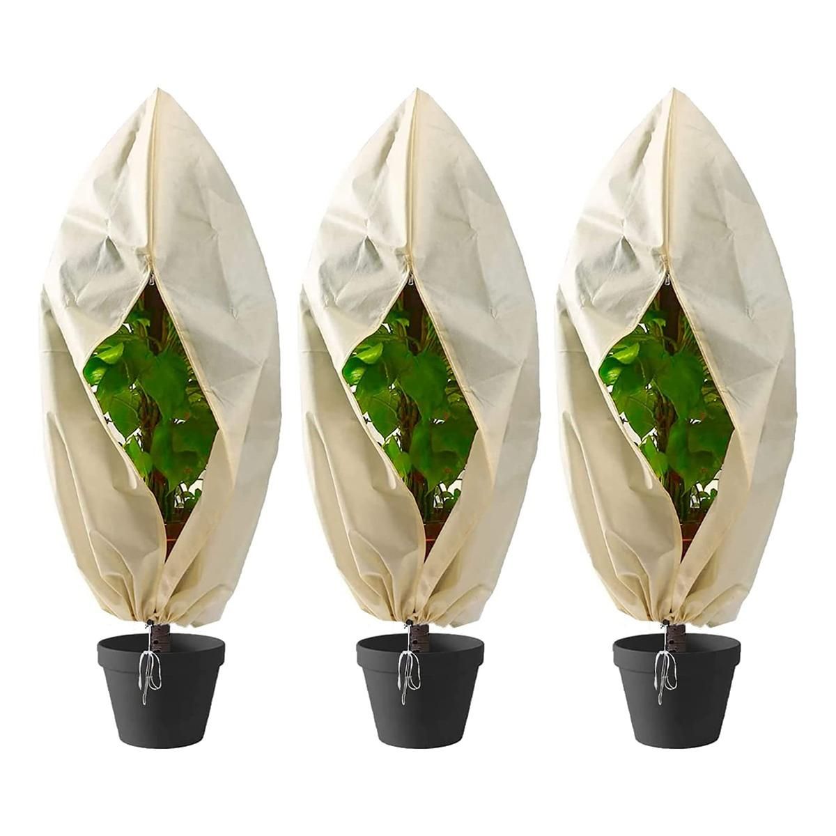 Plant Covers Freeze Protection 3 Packs 315X473Inch Plant Covers for Winter Frost Blankets for Outdoor Plants