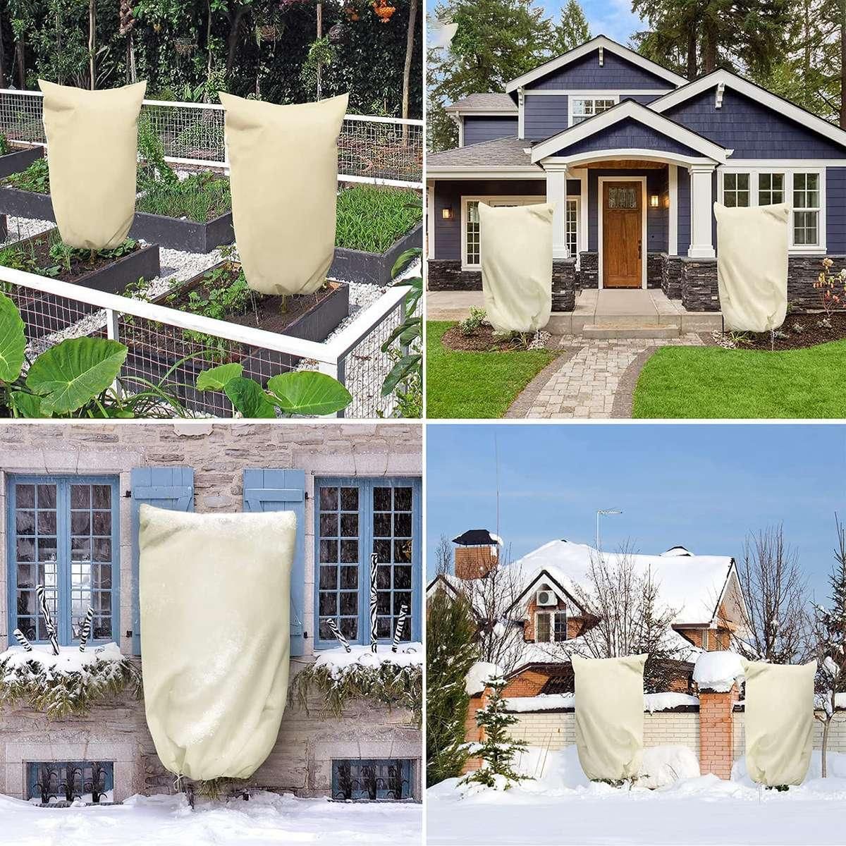 Plant Covers Freeze Protection 3 Packs 315X473Inch Plant Covers for Winter Frost Blankets for Outdoor Plants