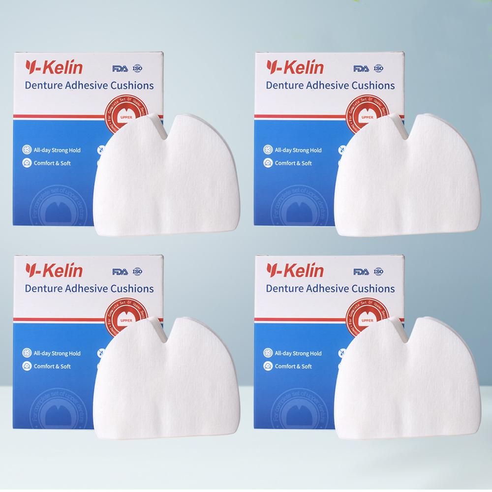 Y-Kelin denture adhesive cushion upper 120 pads (4 Pack)