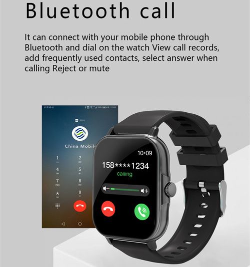 1.81" Full Touch Smart Watch Sport Health BT Call
