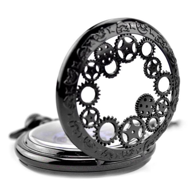 Steampunk Hands Scale Mechanical Skeleton Pocket Watch Holiday
