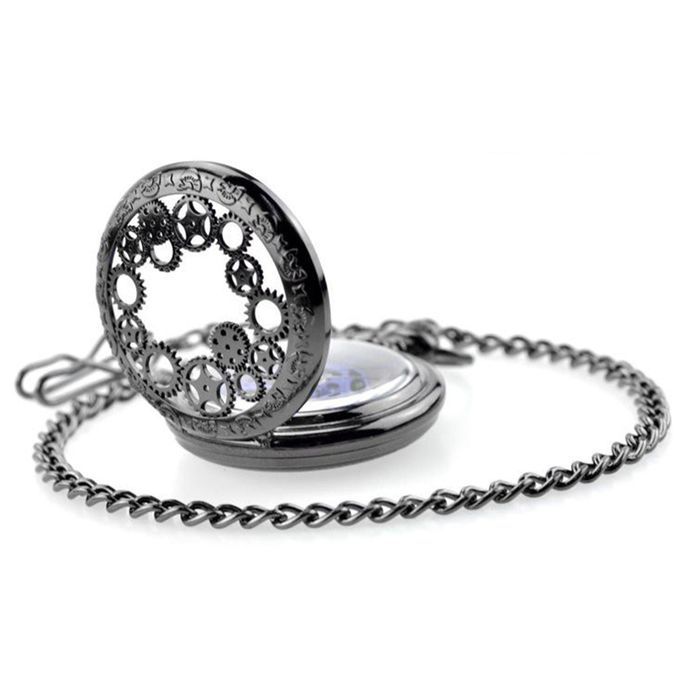 Steampunk Hands Scale Mechanical Skeleton Pocket Watch Holiday