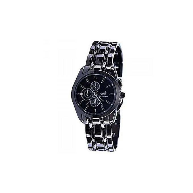 Ladies Bracelet ORL 2-Tone Wristwatch-Black