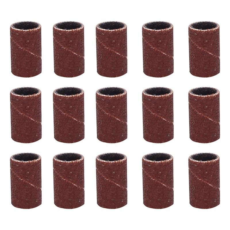 100 Pc Professional Sanding Bands Nail Manicure 180 GRIT FILE SAND PIECE SET