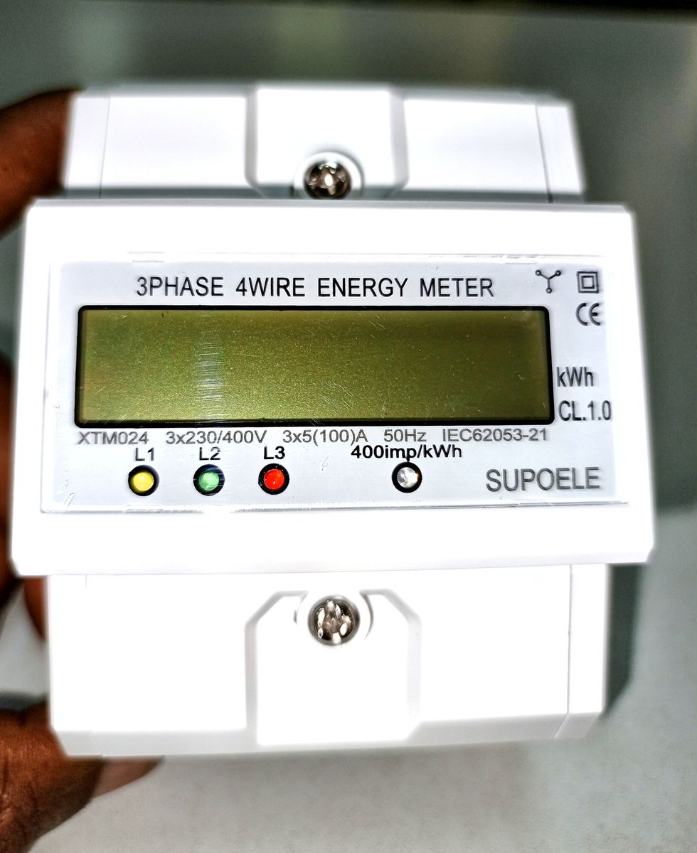 Three Phase Electricity Energy Check Meter 100A