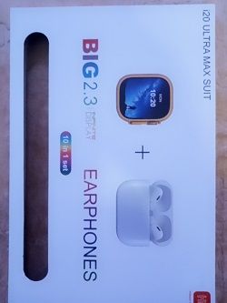 Adult Unisex Ultra I20 Smartwatch For Android & IOS With Seven Straps