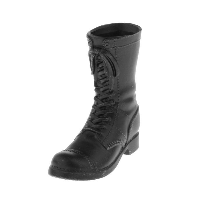 1/6 Soldier Combat Boots For 12 Inch Action Figure Men Doll Black