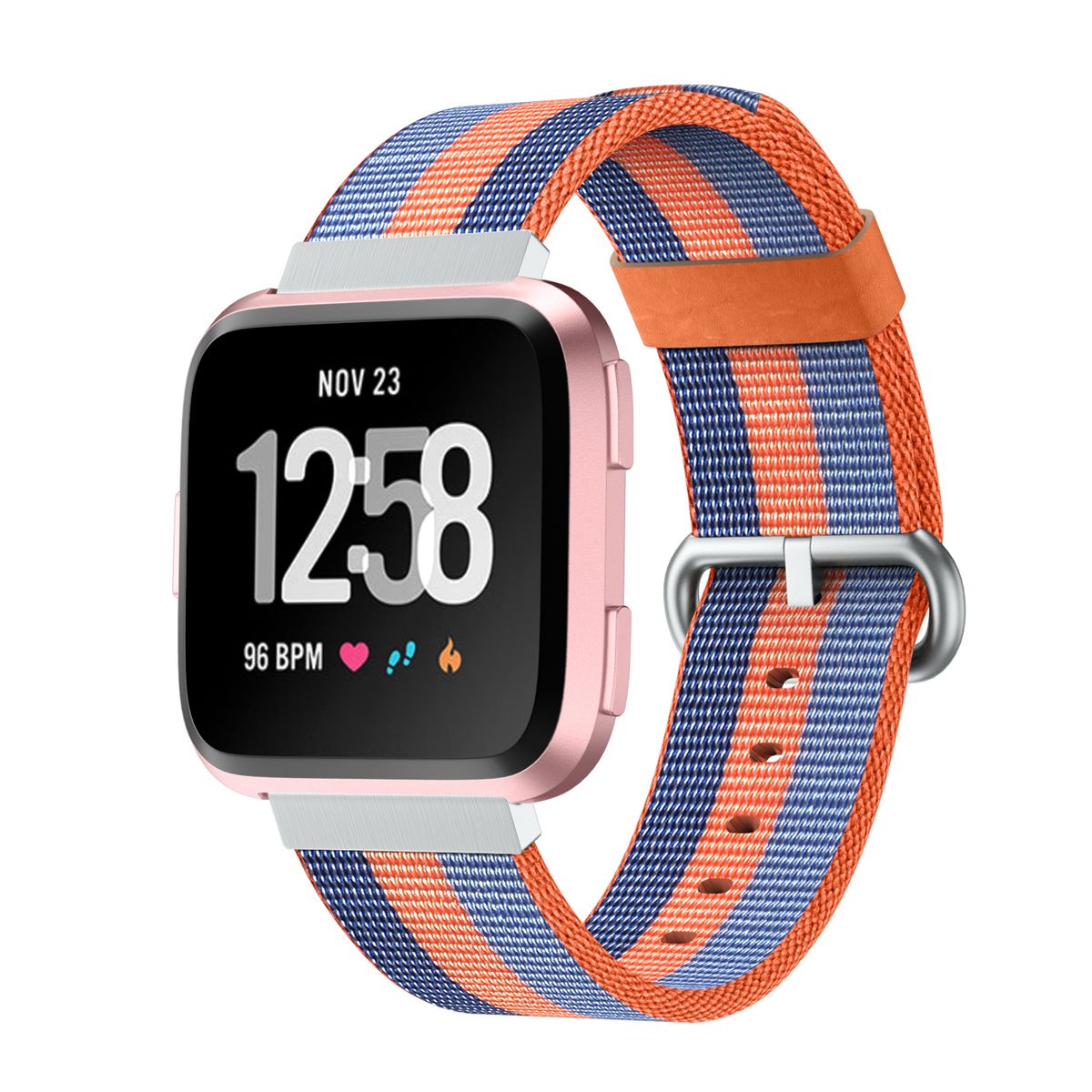 Smart Watch Nylon Milanese Strap Wrist Band For Fitbit Versa Fitness Tracker
