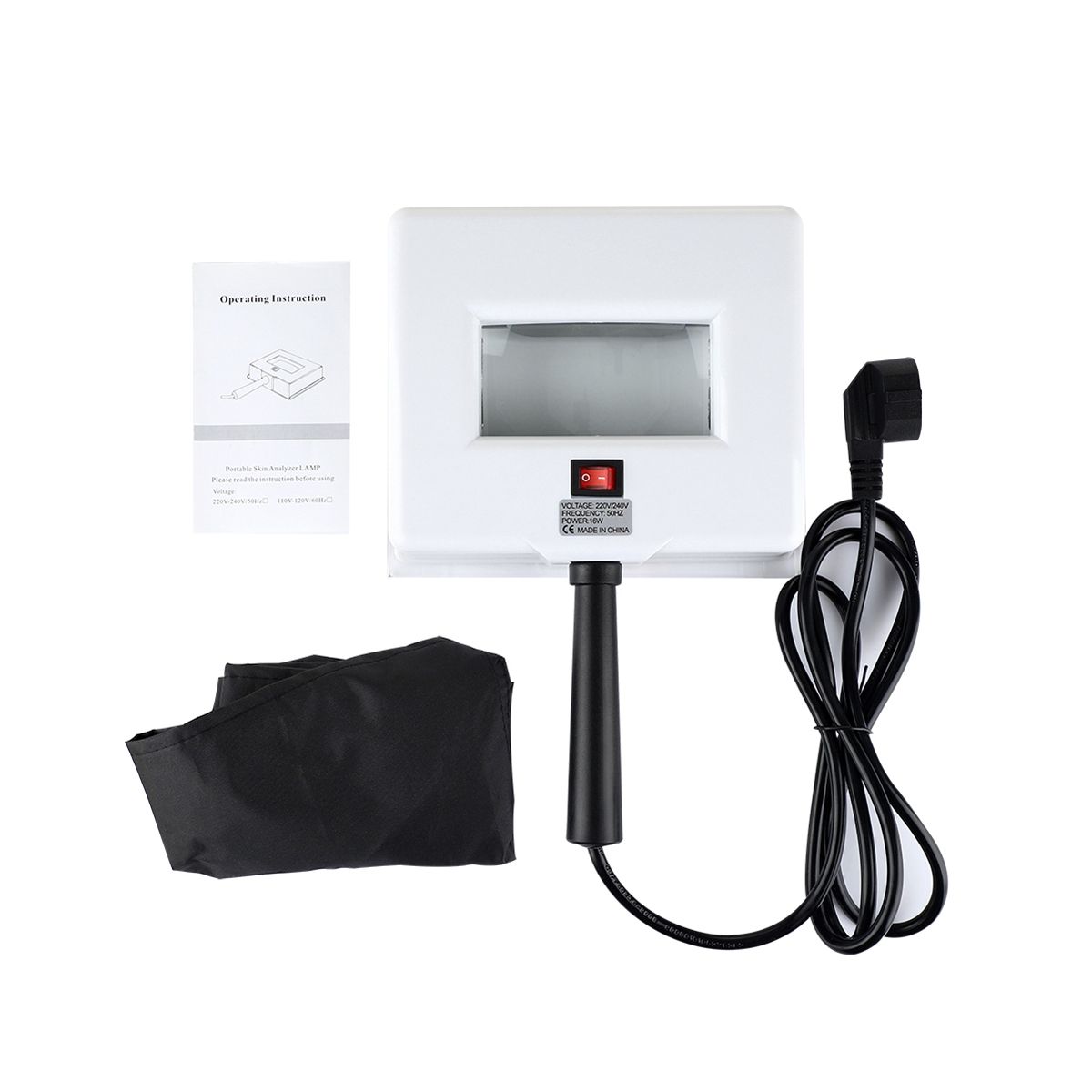 Skin UV Analyzer Wood Lamp Facial Skin Testing Examination Magnifying Analyzer Lamp Machine SPA Skin Care Tools EU Plug