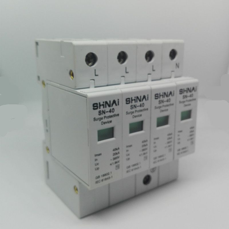 Arrester 4P 3P+N Protection Device Surge 20KA SPD 40KA